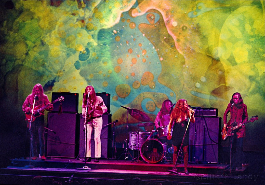 580 – Janis Joplin, Big Brother & The Holding Company, Joshua Light Show, The Fillmore East, NYC, 1968 - Elliott Landy