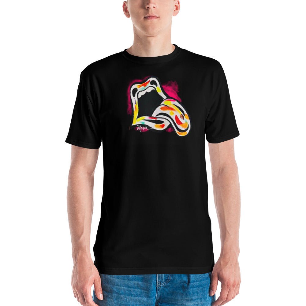 White M&T Men's T-Shirt by Ruby Mazur - Retroactv Merch Inc.