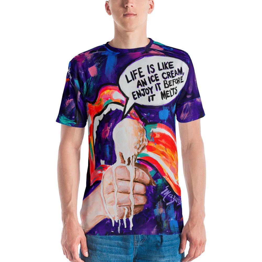 Ice Cream M&T T-Shirt by Ruby Mazur - Retroactv Merch Inc.