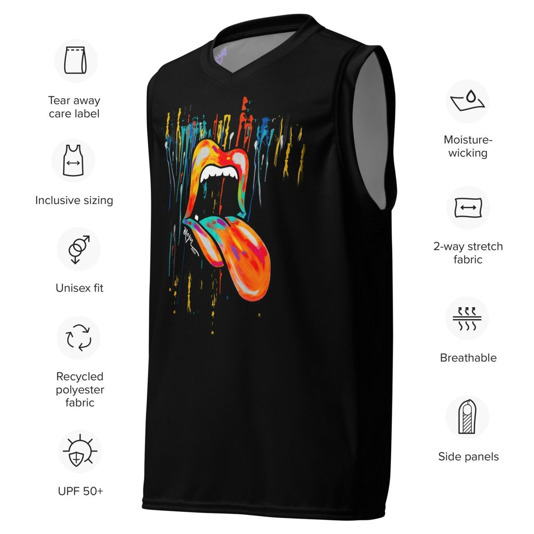 Recycled unisex basketball jersey - Retroactv Merch Inc.