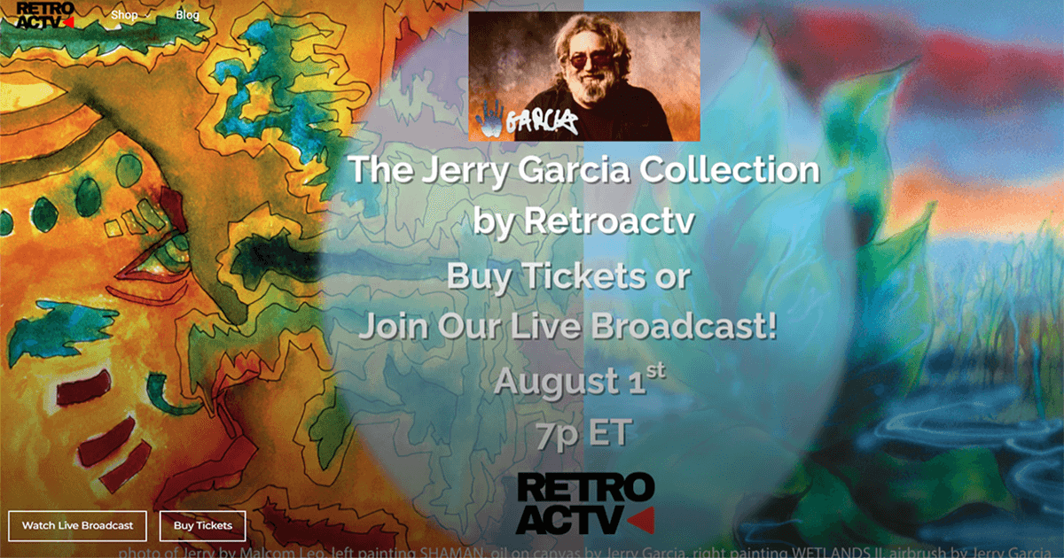 Zeam Celebrates Birthday of The Grateful Dead’s Jerry Garcia with Special Three-Hour Live Streamed Shoppable Event on August 1 in Partnership with Retroactv.com - Retroactv Merch Inc.