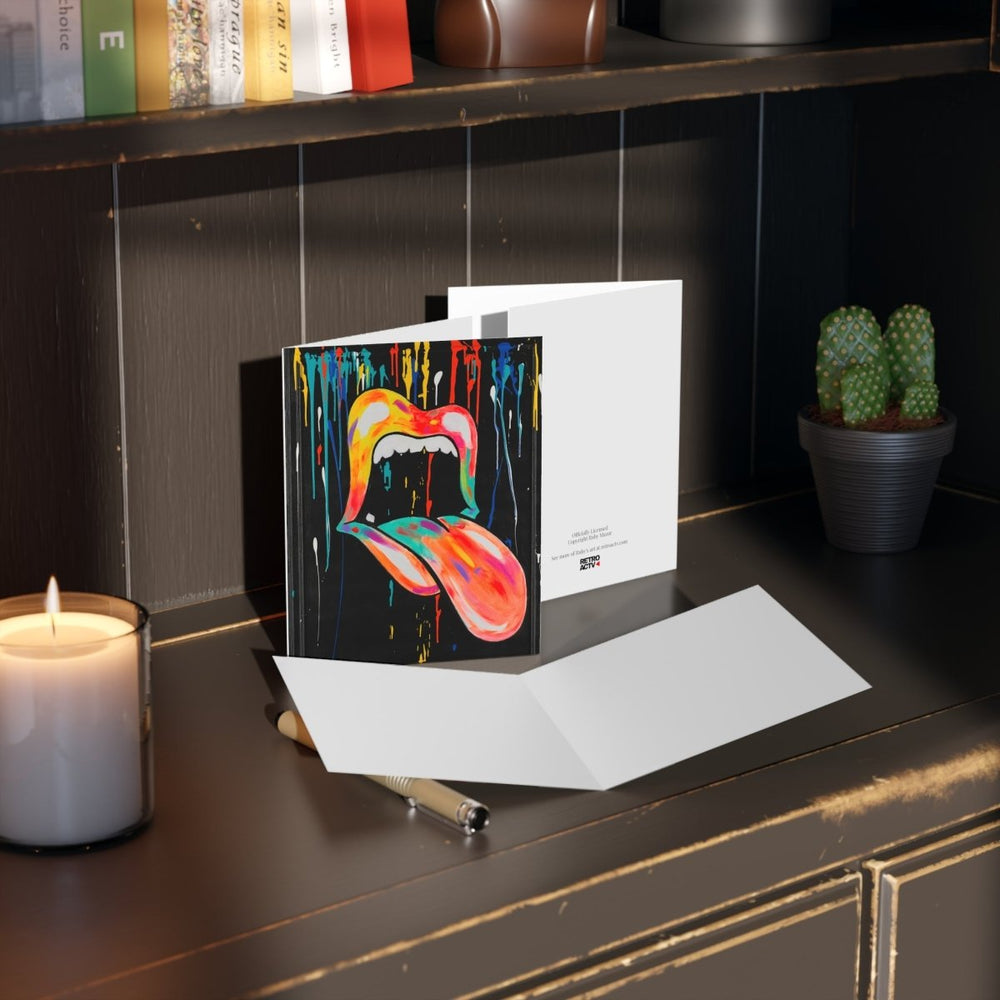 Ruby Mazur Mouth & Tongue Greeting Cards (8 Pcs) - Retroactv Merch Inc.