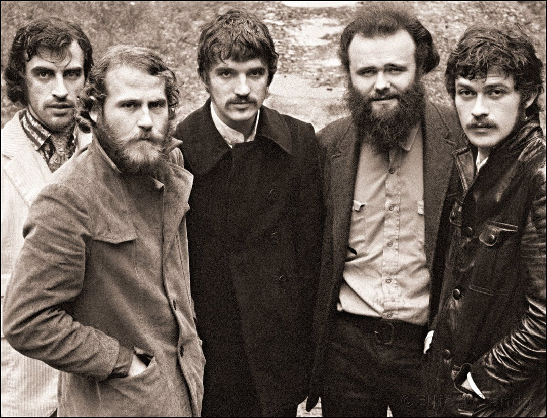 562S – The Band, “The Band” album cover photograph (Sepia) - Elliott Landy - Retroactv Merch Inc.
