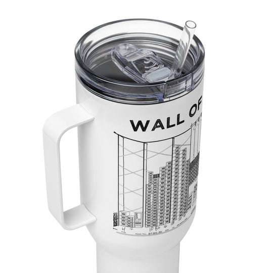 Big Steve Wall of Sound Travel mug with Handle - Retroactv Merch Inc.