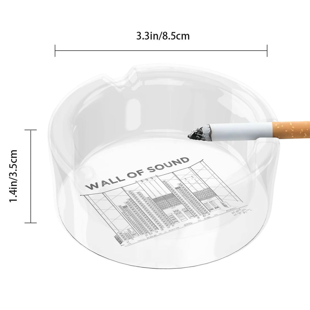 Big Steve Wall of Sound Round Glass Ashtray - Retroactv Merch Inc.