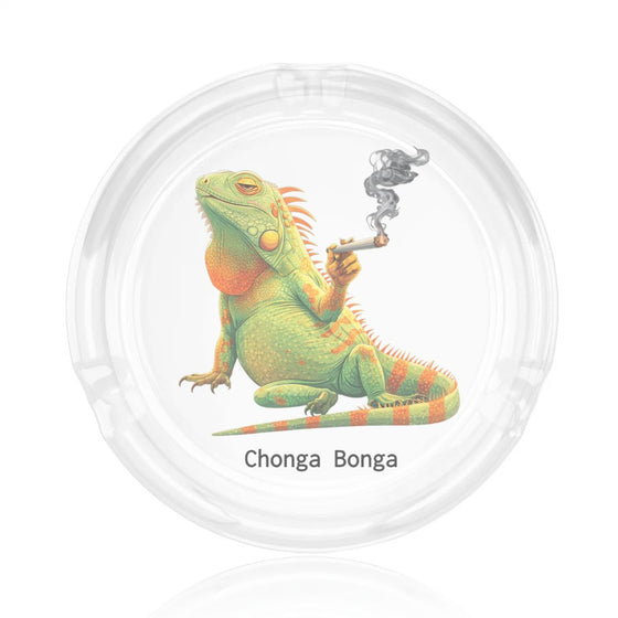 Big Steve Chonga Bonga Round Glass Ashtray