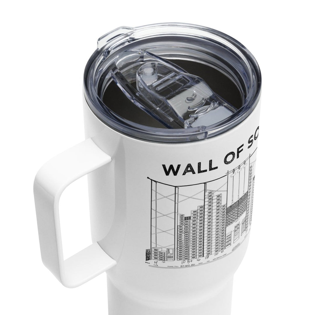 Big Steve Wall of Sound Travel mug with Handle - Retroactv Merch Inc.