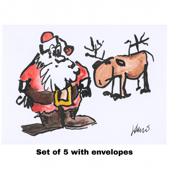 Set of 5 Greeting Cards - Jerry Garcia - Retroactv Merch Inc.