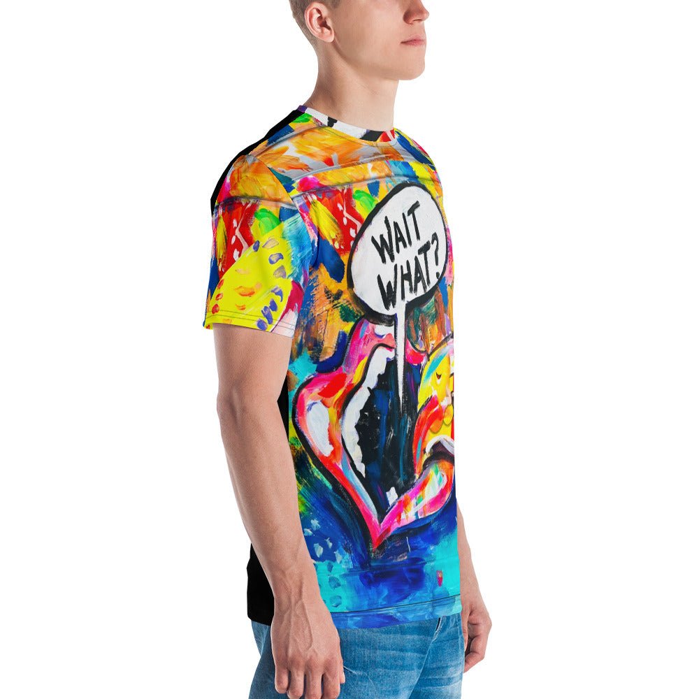 "Wait What?" Men's T-Shirt - Retroactv Merch Inc.