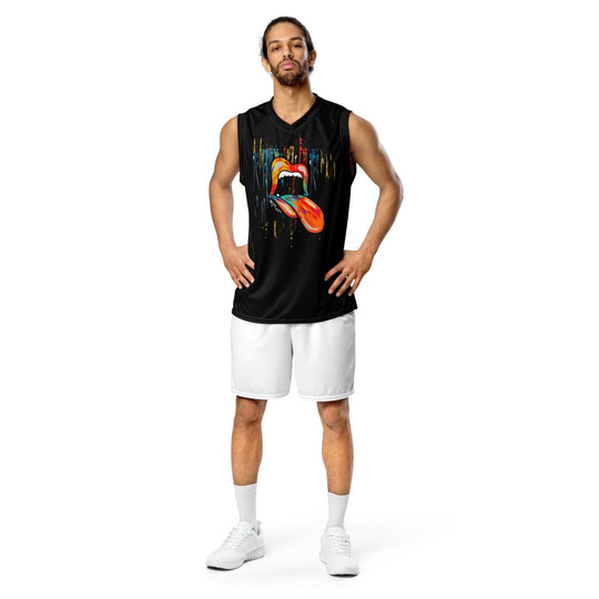 Recycled unisex basketball jersey - Retroactv Merch Inc.
