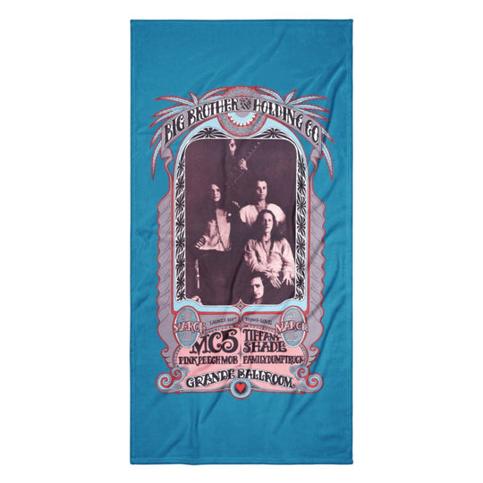 Gary Grimshaw “Big Brother & The Holding Co.” Psychedelic Beach Towel - Retroactv Merch Inc.