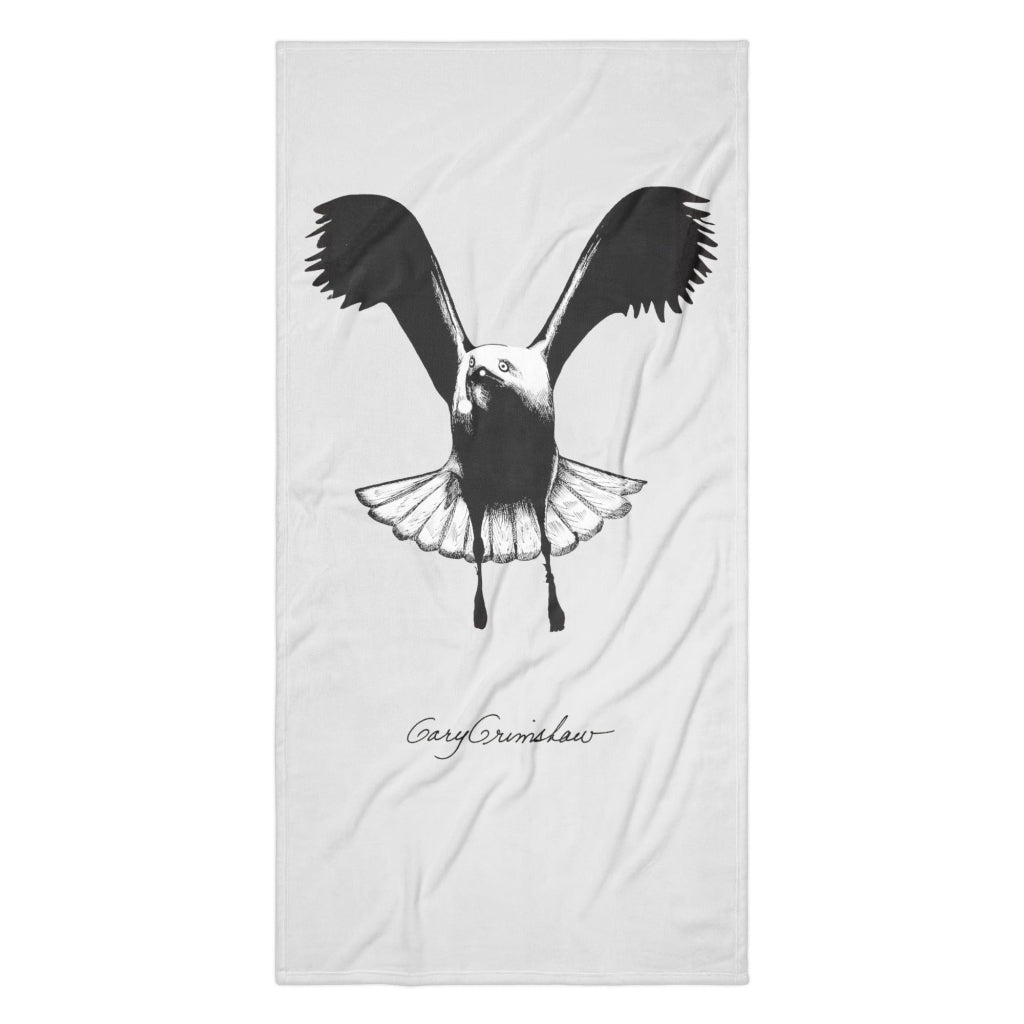 Gary Grimshaw Seagull Spirit Towel - Retroactv Merch Inc.