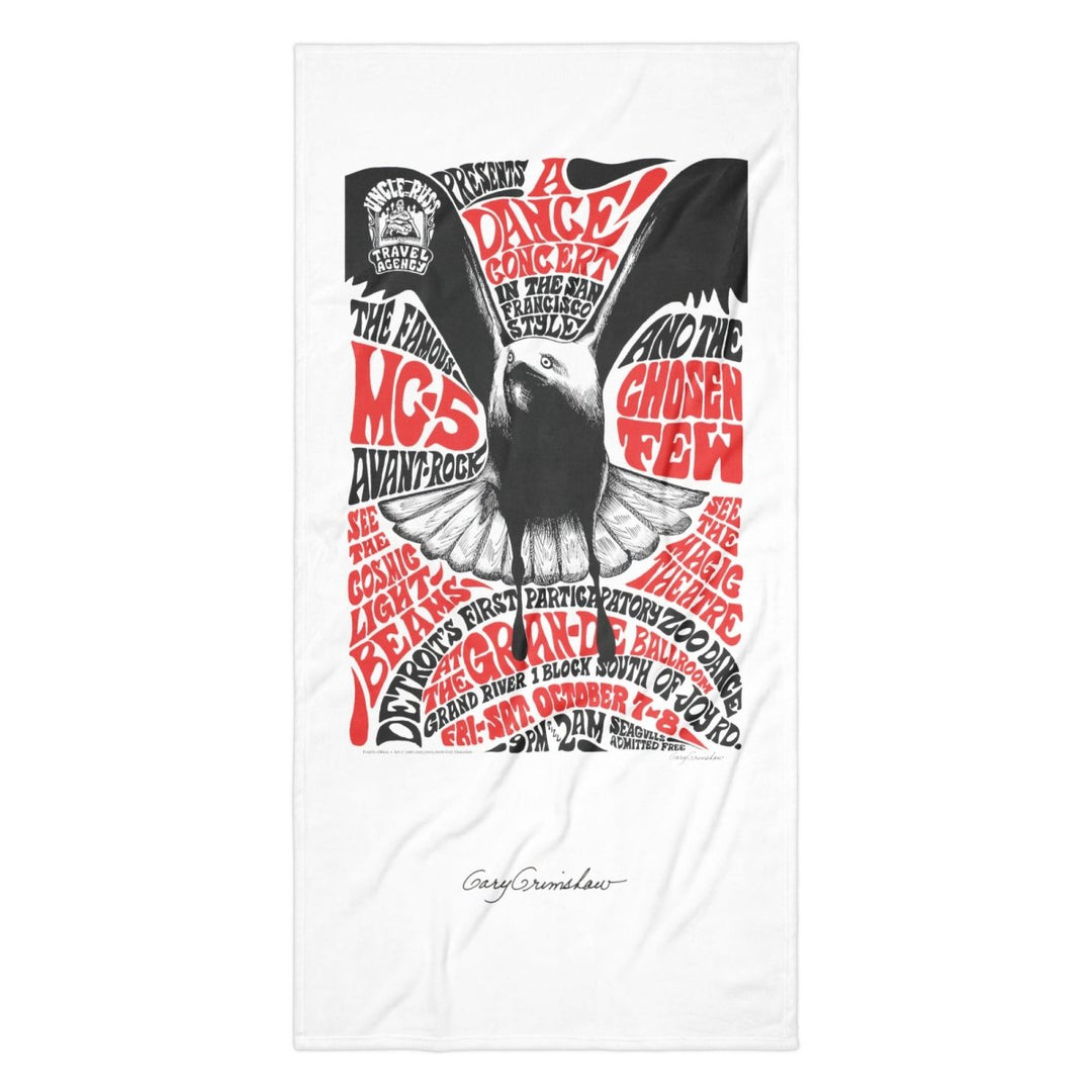 Gary Grimshaw Seagull Towel - Retroactv Merch Inc.