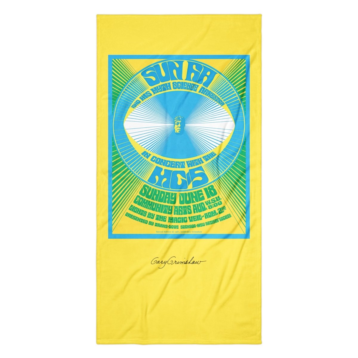 Gary Grimshaw Sun Ra Towel - Retroactv Merch Inc.