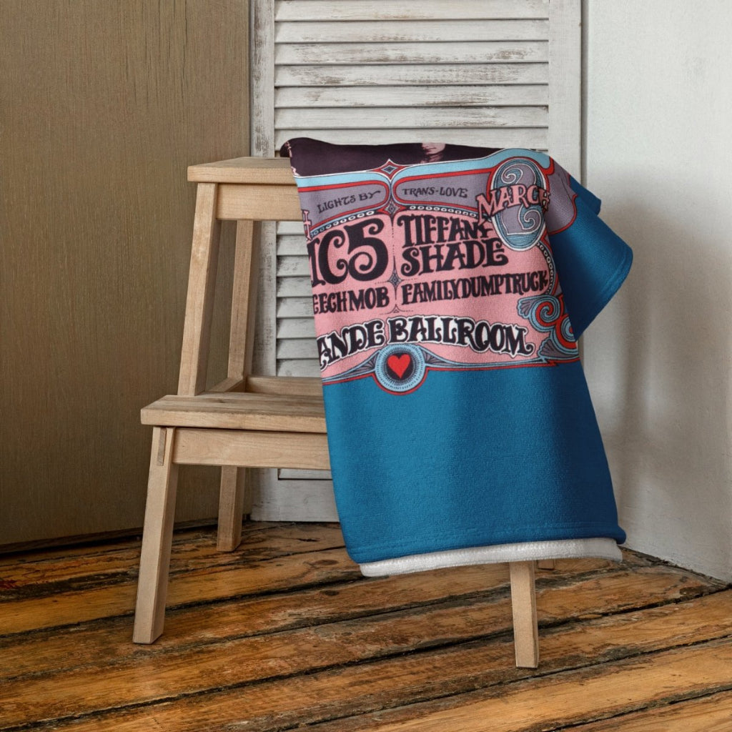 Gary Grimshaw “Big Brother & The Holding Co.” Psychedelic Beach Towel - Retroactv Merch Inc.