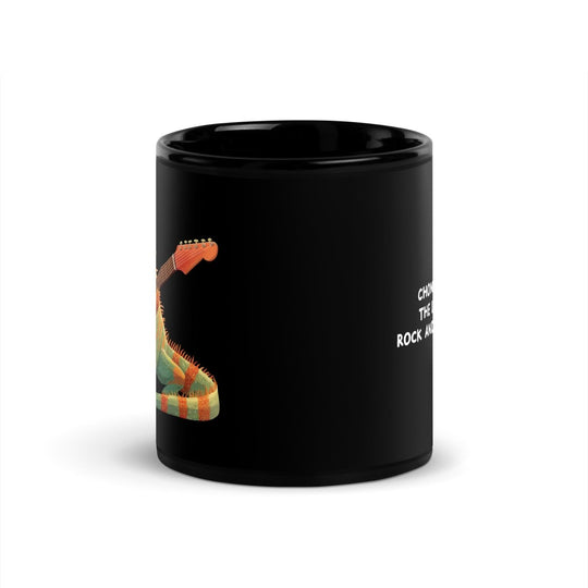 Big Steve Chonga Bonga w Guitar Black Glossy Mug - Retroactv Merch Inc.