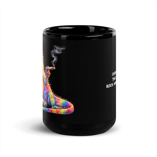 Big Steve Chonga Bonga w Joint Black Glossy Mug - Retroactv Merch Inc.