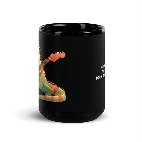 Big Steve Chonga Bonga w Guitar Black Glossy Mug - Retroactv Merch Inc.