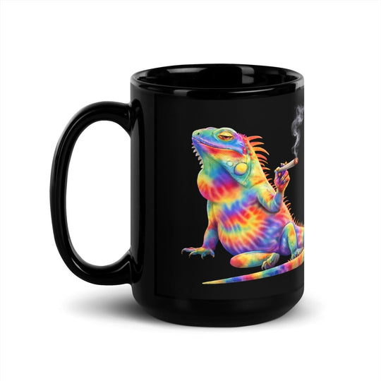 Big Steve Chonga Bonga w Joint Black Glossy Mug - Retroactv Merch Inc.