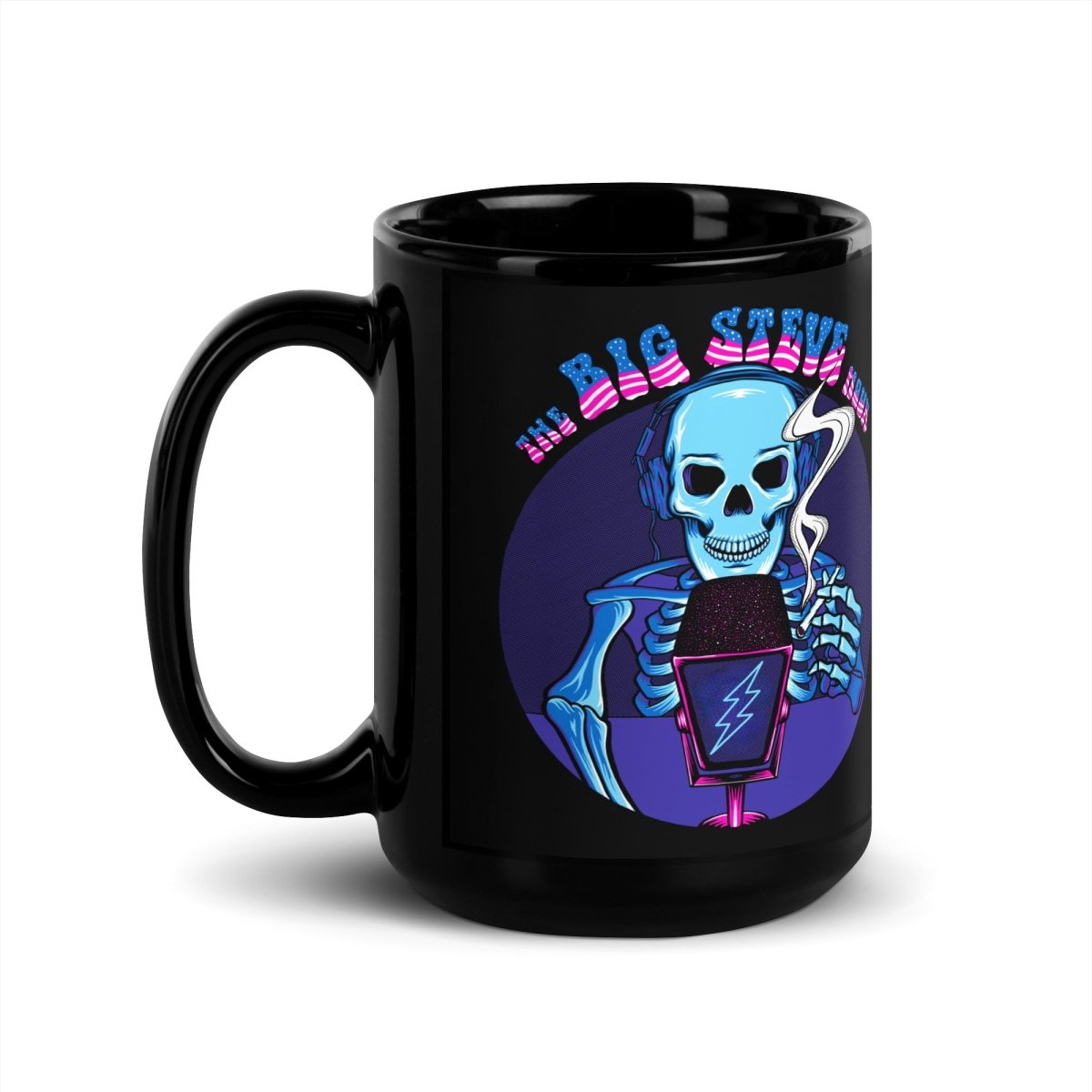 The Big Steve Hour Black Glossy Mug - Retroactv Merch Inc.