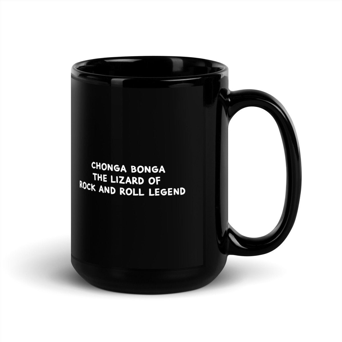 Big Steve Chonga Bonga w Guitar Black Glossy Mug - Retroactv Merch Inc.