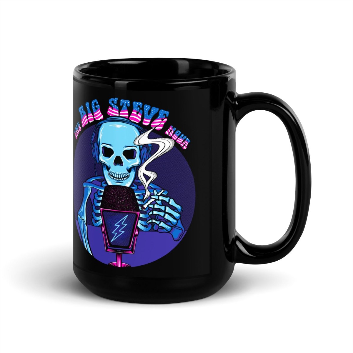 The Big Steve Hour Black Glossy Mug - Retroactv Merch Inc.