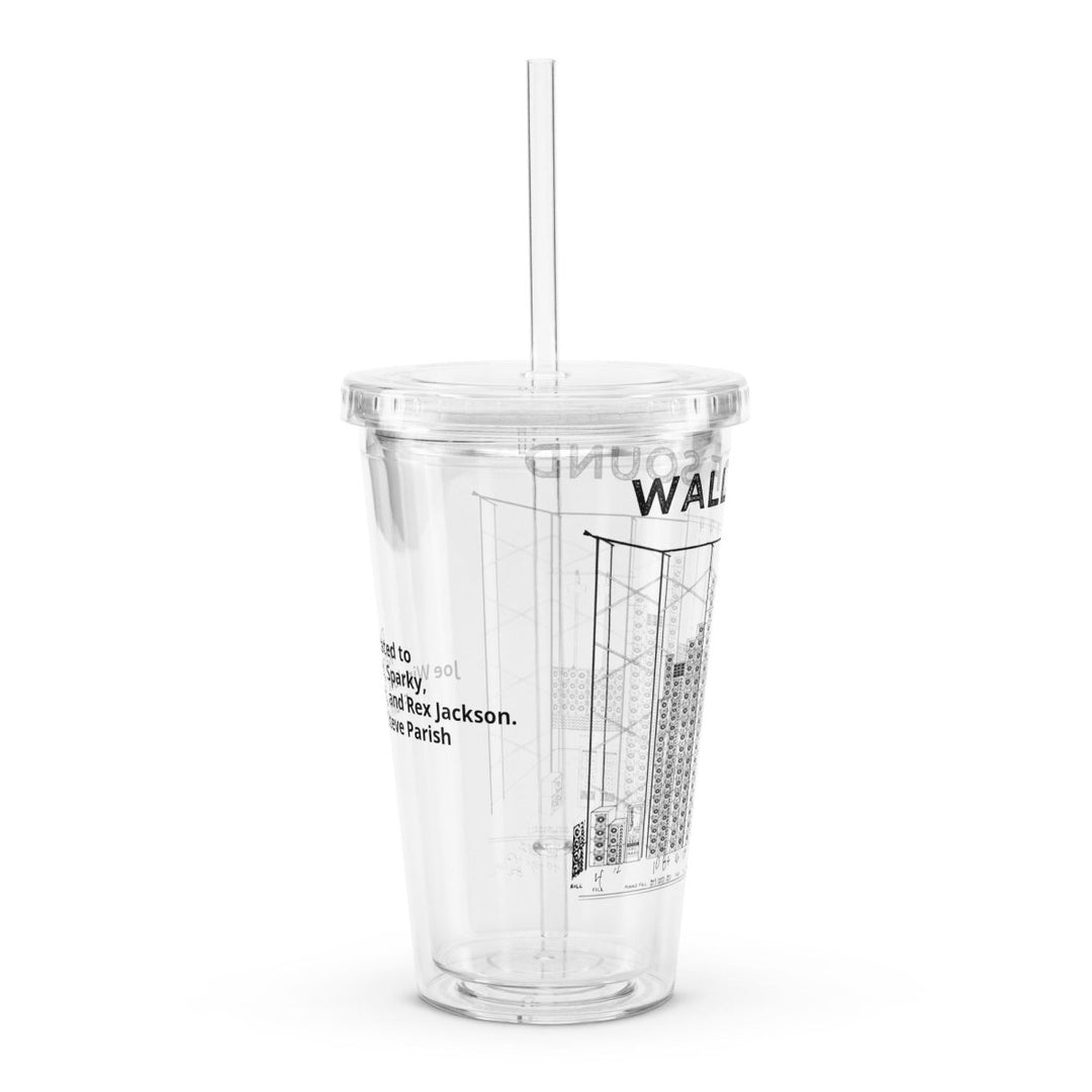 Big Steve Wall of Sound Clear Plastic Tumbler - Retroactv Merch Inc.