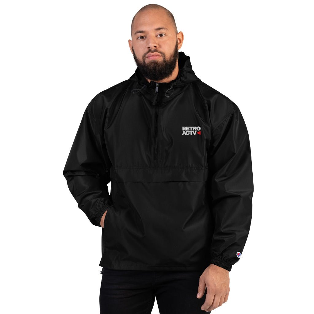Retroactv Embroidered Champion Packable Jacket - Retroactv Merch Inc.