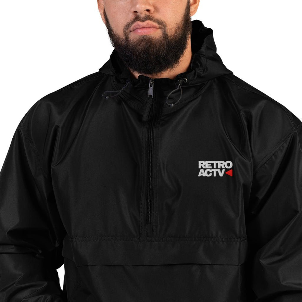 Retroactv Embroidered Champion Packable Jacket - Retroactv Merch Inc.