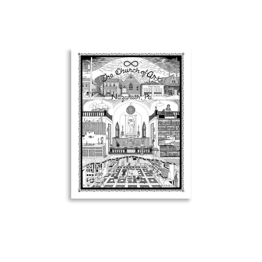 Dick Boak Church of Art Poster - Retroactv Merch Inc.