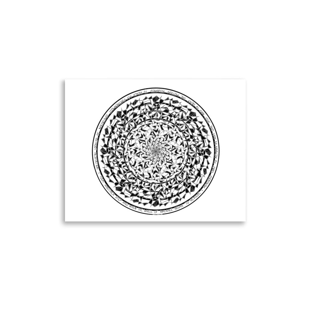 Dick Boak Wheel Of Balance Poster - Retroactv Merch Inc.