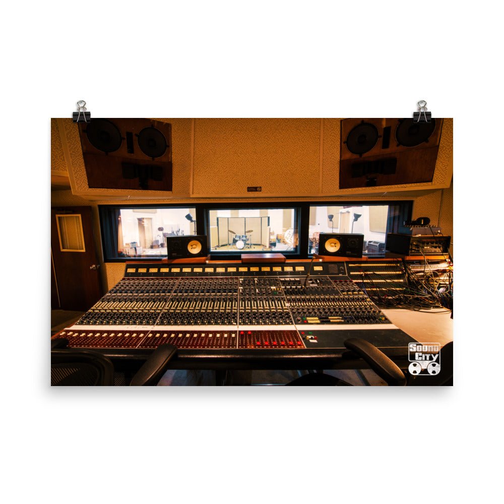 Sound City Studio A Control Room Poster - Retroactv Merch Inc.