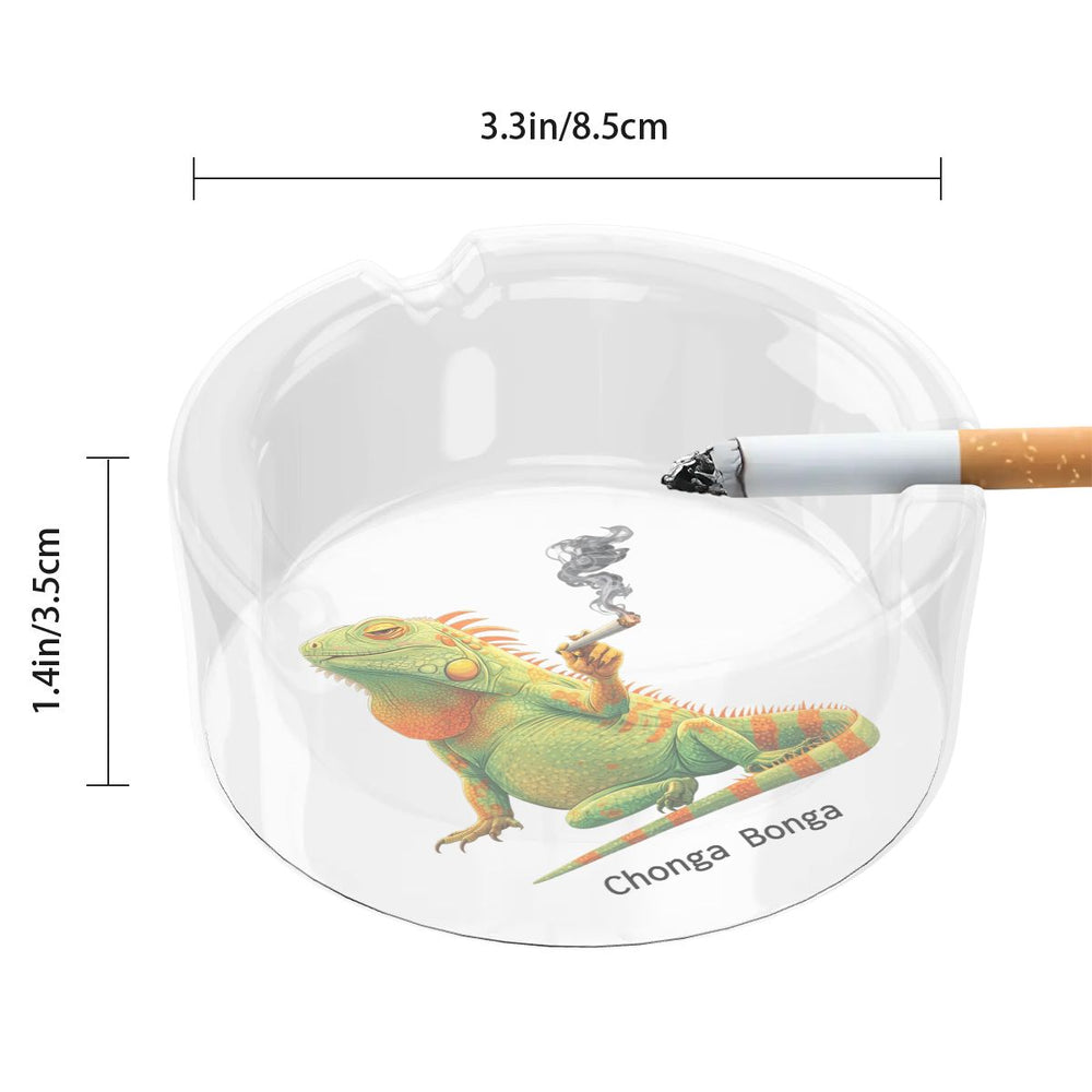 Big Steve Chonga Bonga Round Glass Ashtray - Retroactv Merch Inc.