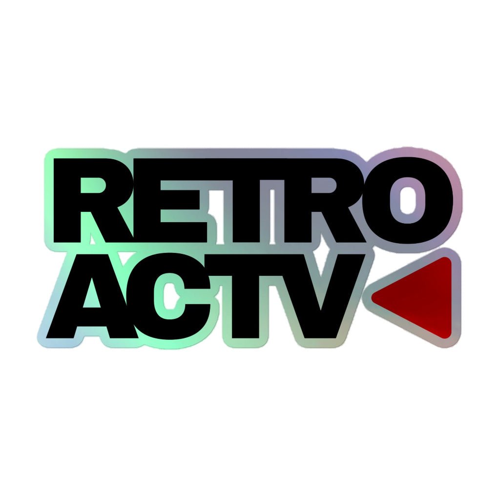Retroactv holographic stickers - Retroactv Merch Inc.