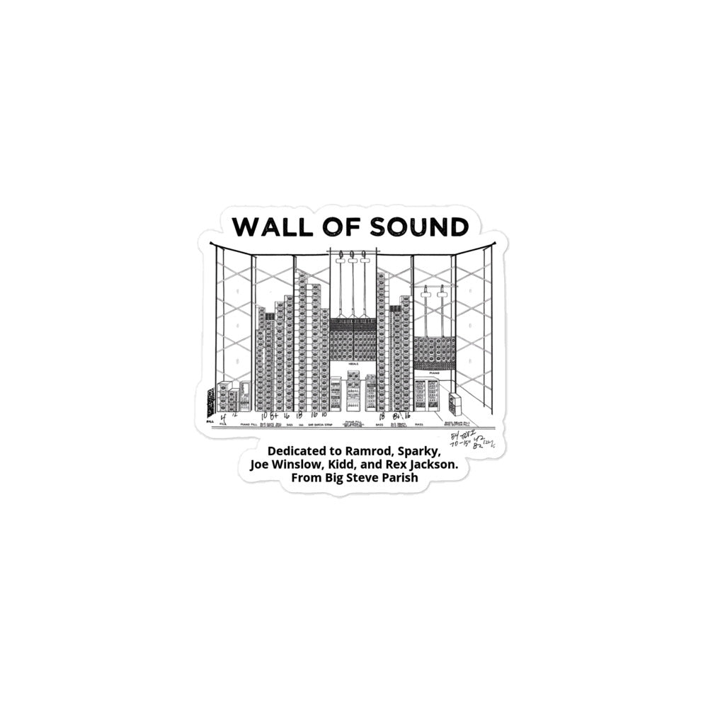Big Steve Wall of Sound Bubble - free Stickers - Retroactv Merch Inc.