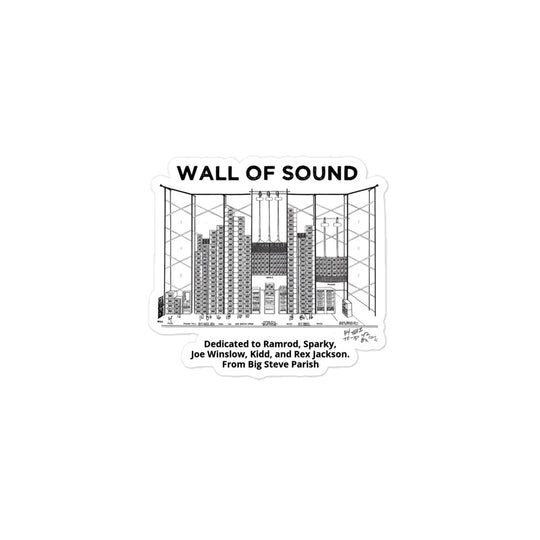Big Steve Wall of Sound Bubble - free Stickers - Retroactv Merch Inc.