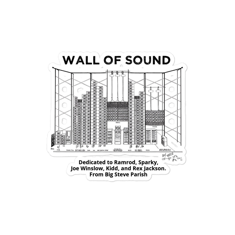 Big Steve Wall of Sound Bubble - free Stickers - Retroactv Merch Inc.