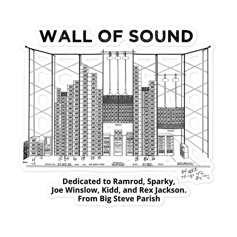 Big Steve Wall of Sound Bubble - free Stickers - Retroactv Merch Inc.