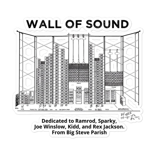 Big Steve Wall of Sound Bubble - free Stickers - Retroactv Merch Inc.