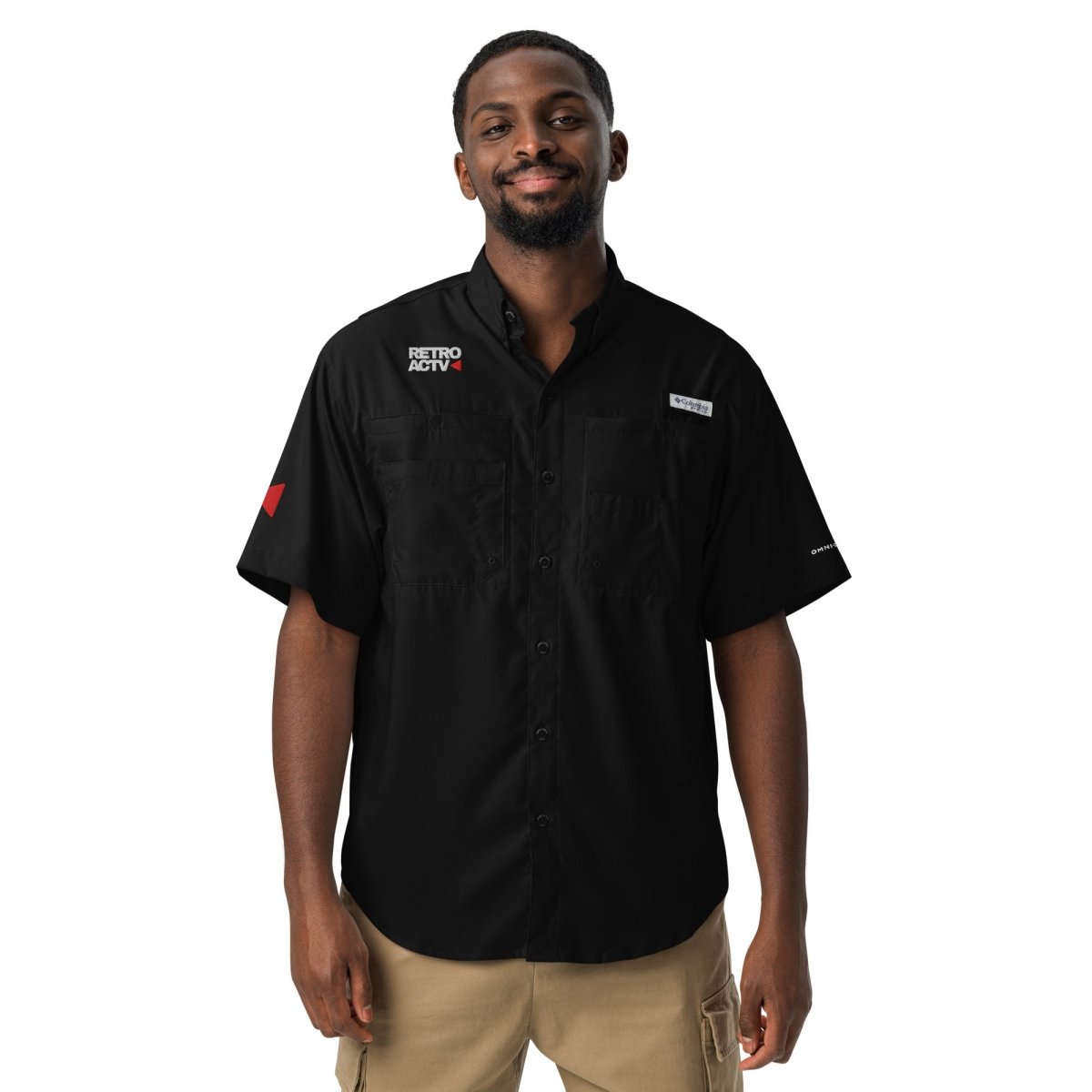 Retroactv Men’s Columbia short sleeve button shirt - Retroactv Merch Inc.