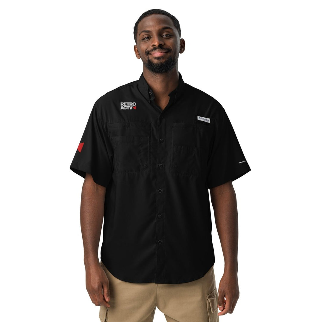Retroactv Men’s Columbia short sleeve button shirt - Retroactv Merch Inc.