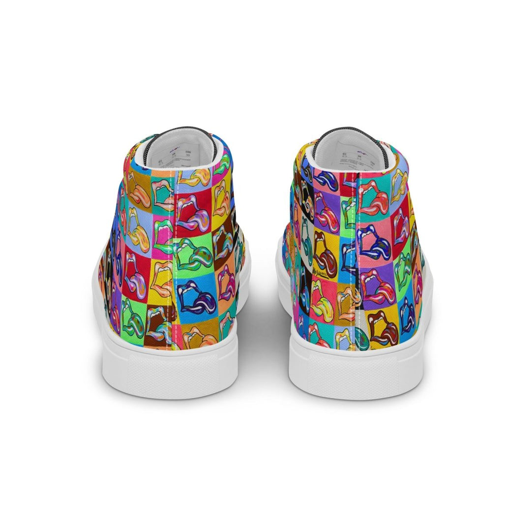 "20 Licks" Men’s High top Canvas Shoes - Retroactv Merch Inc.