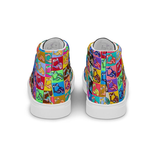 "20 Licks" Men’s High top Canvas Shoes - Retroactv Merch Inc.
