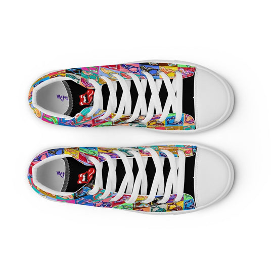 "20 Licks" Men’s High top Canvas Shoes - Retroactv Merch Inc.