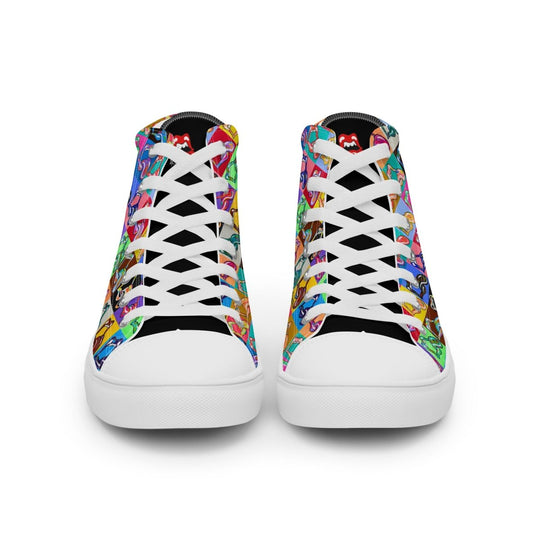 "20 Licks" Men’s High top Canvas Shoes - Retroactv Merch Inc.