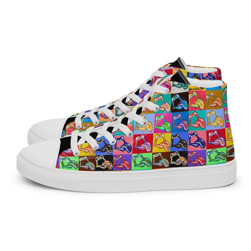 "20 Licks" Men’s High top Canvas Shoes - Retroactv Merch Inc.
