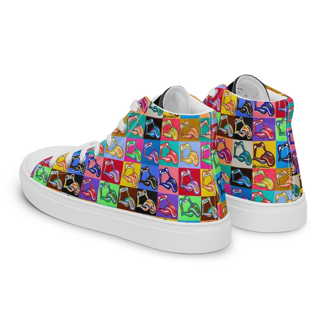 "20 Licks" Men’s High top Canvas Shoes - Retroactv Merch Inc.