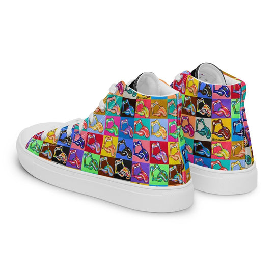 "20 Licks" Men’s High top Canvas Shoes - Retroactv Merch Inc.