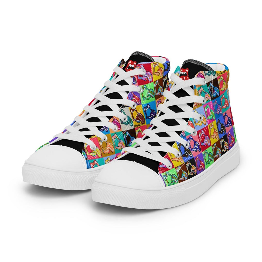 "20 Licks" Men’s High top Canvas Shoes - Retroactv Merch Inc.