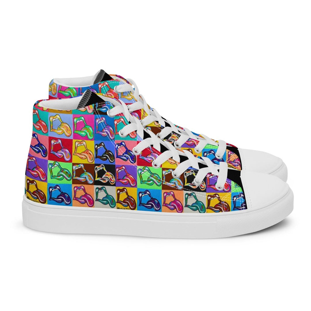"20 Licks" Men’s High top Canvas Shoes - Retroactv Merch Inc.